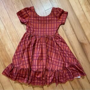 Girlhood Autumn Plaid Twirl Dress